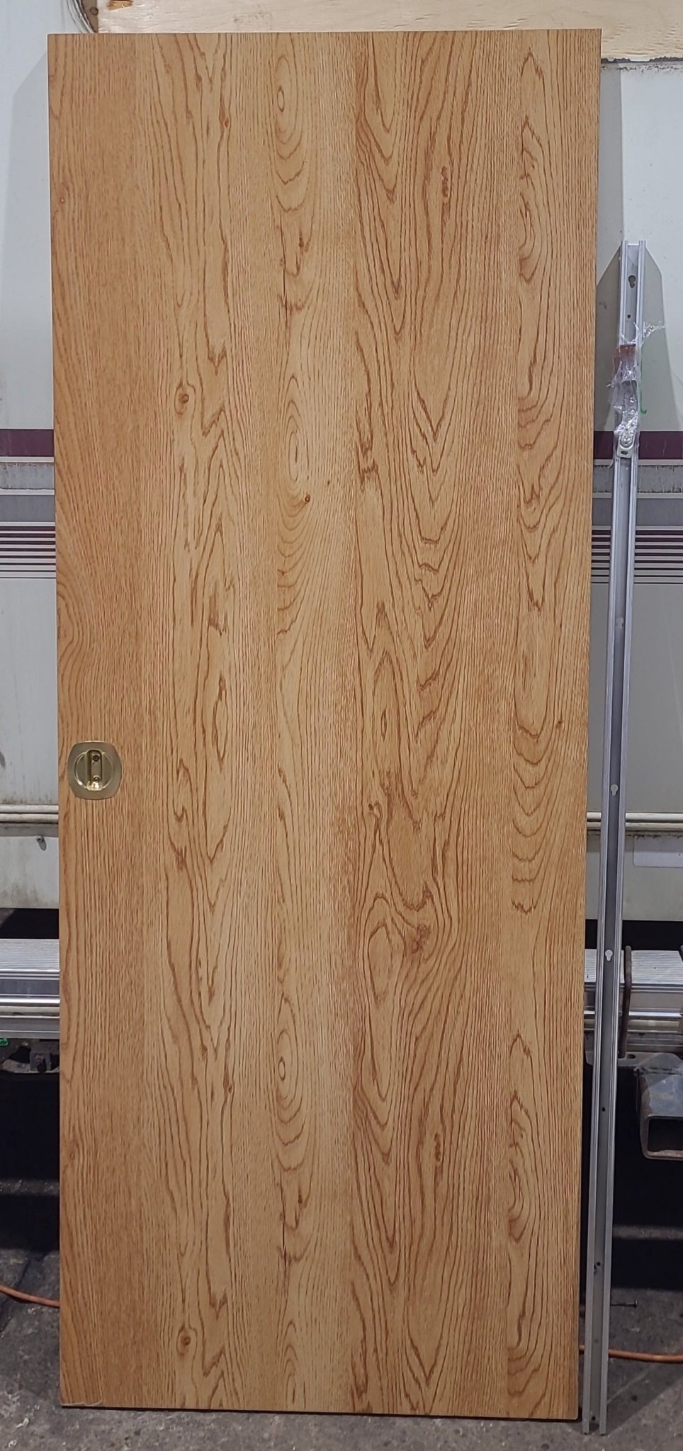 Used Interior Wooden Pocket Door 27" W X 69 1/2" H X 1" D - Young Farts RV Parts