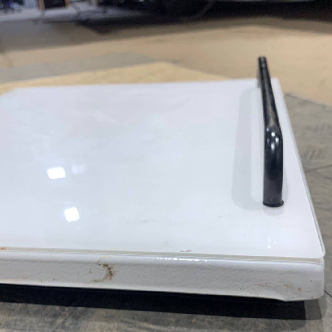 Used Magic Chef Oven Door 74001089 (WHITE FACEPLATE) 19 5/8” x 17 1/8” x 1 1/4