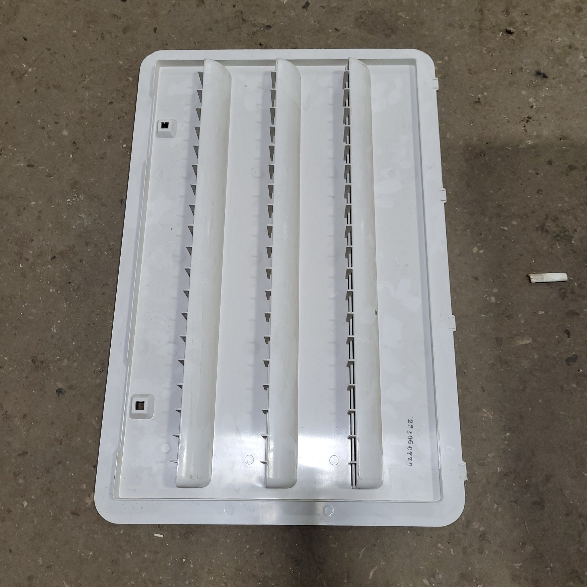 Used Norcold 621156 - Off White Air Intake Side Refrigerator Vent- NO FRAME - Young Farts RV Parts