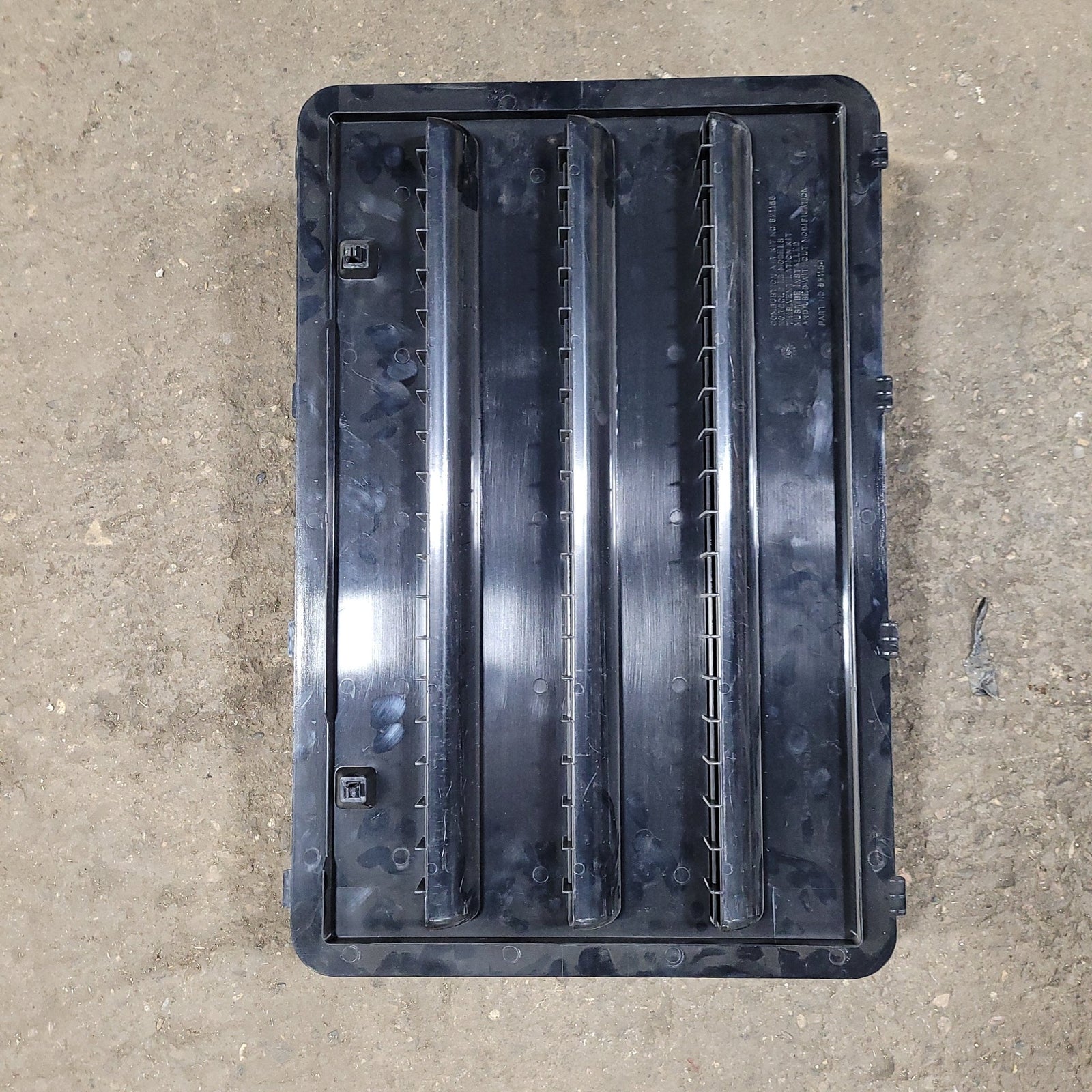 Used Norcold 621156BK - Black Air Intake Side Refrigerator Vent- NO FRAME - Young Farts RV Parts