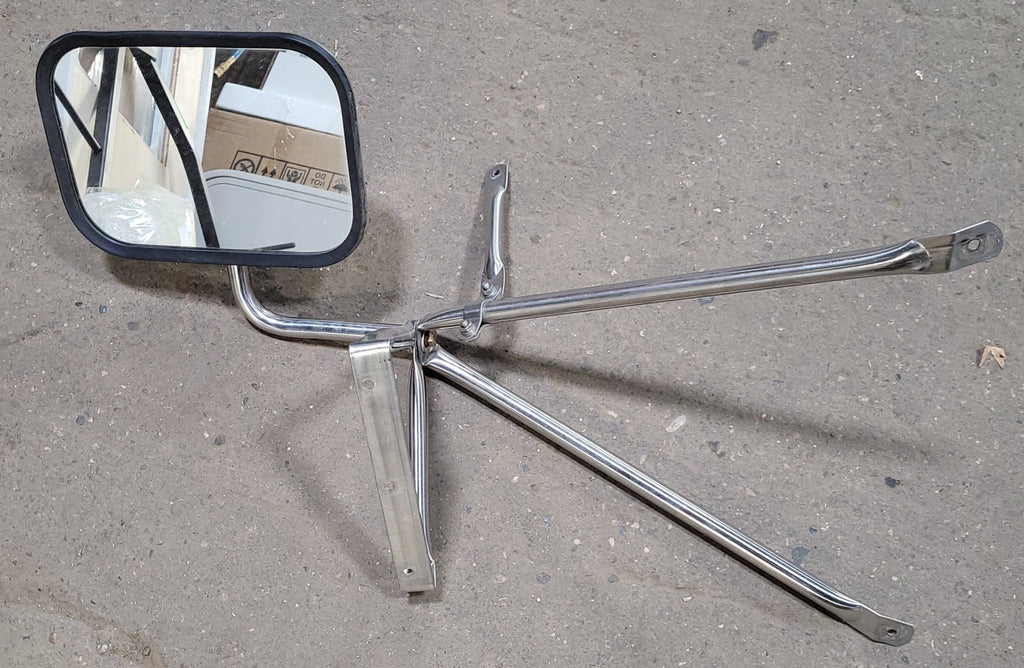 Used Old Style Motorhome Side View Mirror- Drivers Side - Young Farts RV Parts