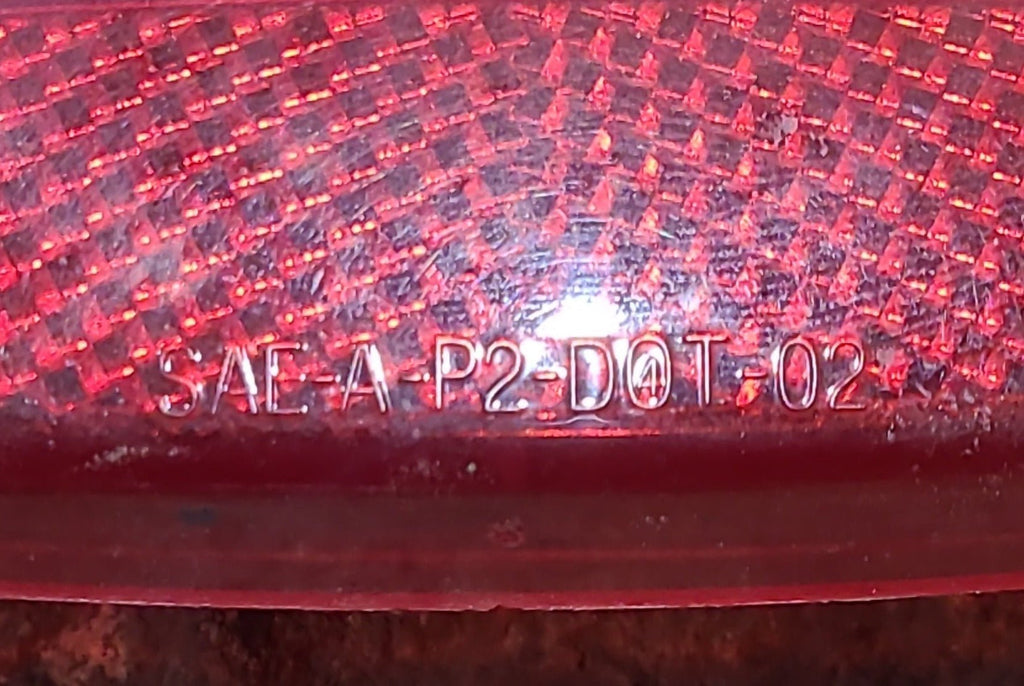Used Optronics - SAE-A-P2-DOT-02 Replacement Lens for Marker Light - Red - Young Farts RV Parts