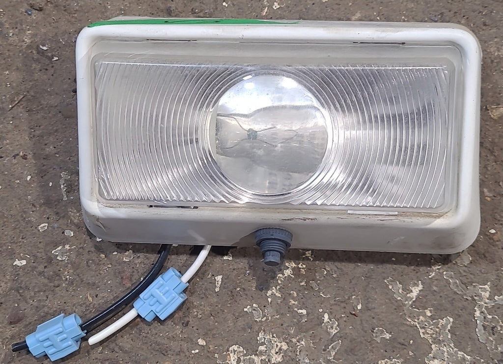Used Porch Light - Clear Lens - 5 3/4" X 3 1/2" - Has switch - Young Farts RV Parts