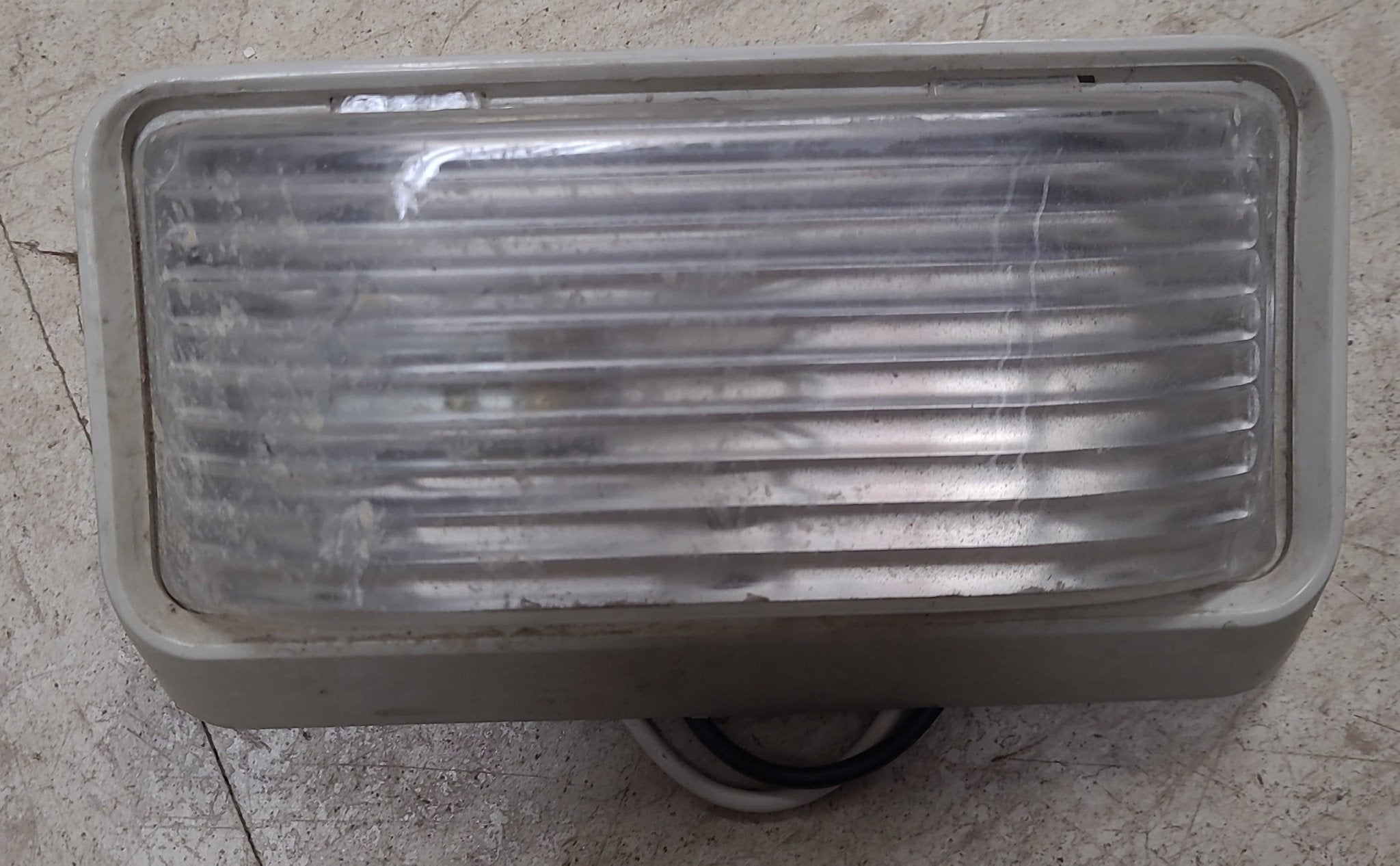 Used Porch Light | Clear Lens | 6" X 3 1/2" | No switch - Young Farts RV Parts