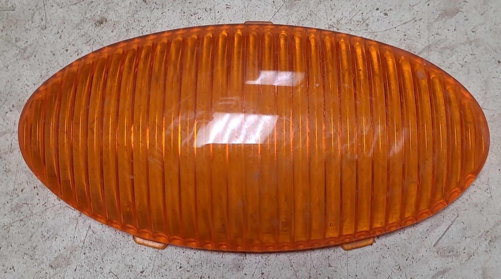 Used Porch Light Replacement Lens, Amber 5 1/2