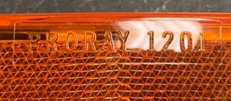Used PRORAY 1201 | SAE-AP2-03 D.O.T. Replacement Lens for Marker Light | Amber - Young Farts RV Parts