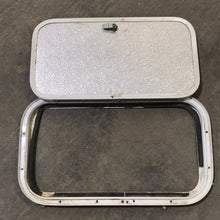 Load image into Gallery viewer, Used Radius Cargo / compartment Door 19 3/4&quot; W x 10 3/4&quot; L x 1/2&quot; D - Young Farts RV Parts