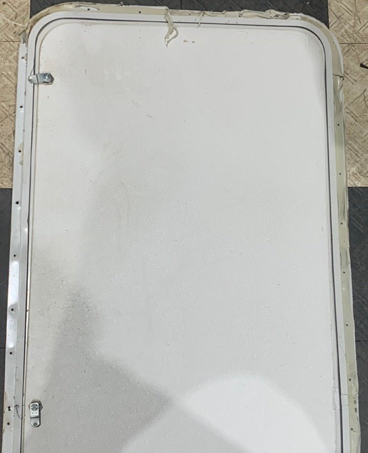 Used Radius Corner Cargo Door 59 3/4" x 23 3/4" X 1/2" D - Young Farts RV Parts