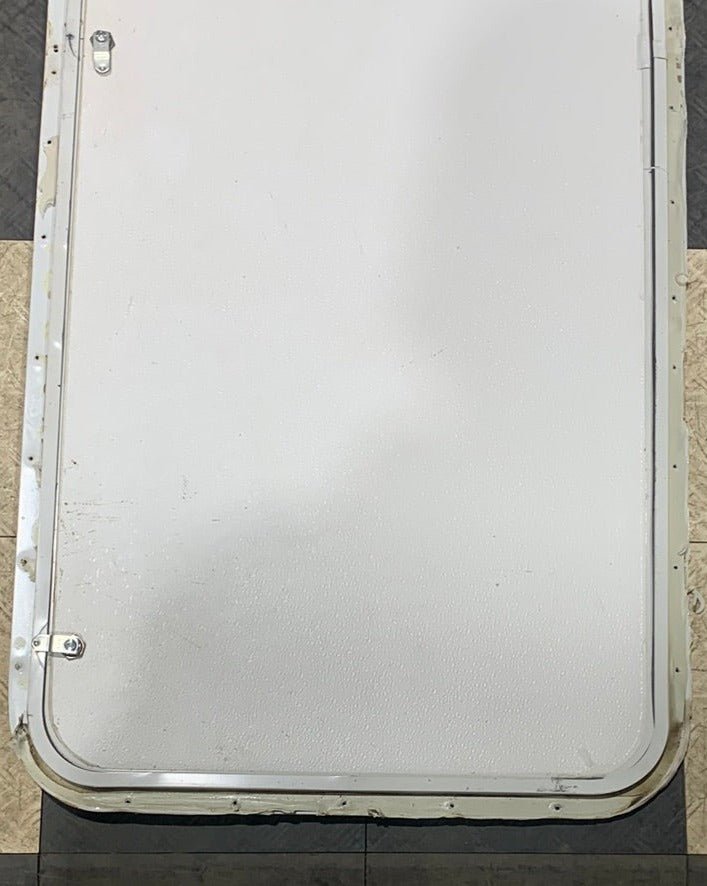 Used Radius Corner Cargo Door 59 3/4" x 23 3/4" X 1/2" D - Young Farts RV Parts