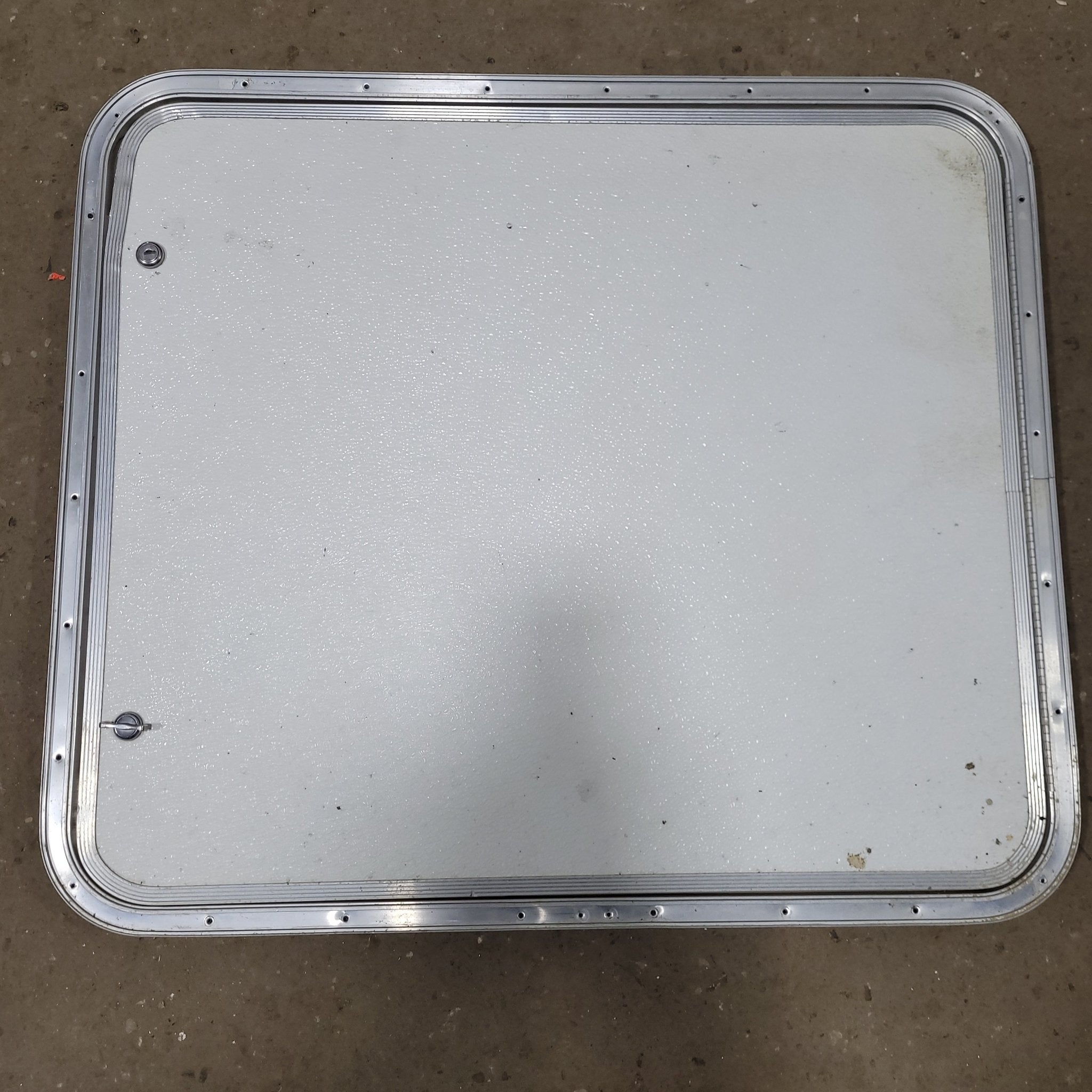 Used Radius Cornered Cargo Door 29 5/8 x 25 7/8" X 3/4" D - Young Farts RV Parts