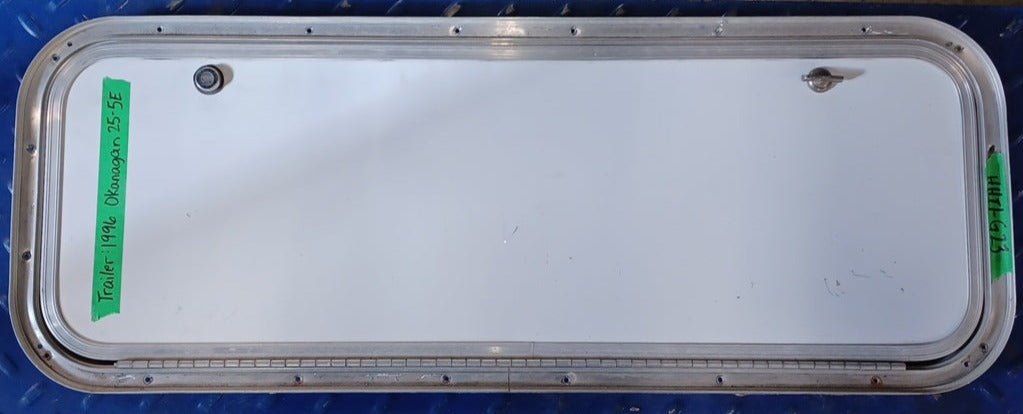 Used Radius Cornered Cargo Door 31 3/4" x 11 1/8" x 7/8"D - Young Farts RV Parts