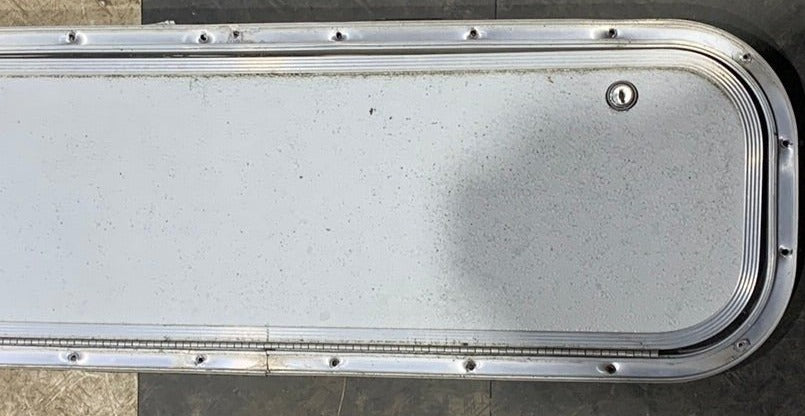 Used Radius Cornered Cargo Door 31 3/4" x 9 3/4" x 1/2"D - Young Farts RV Parts