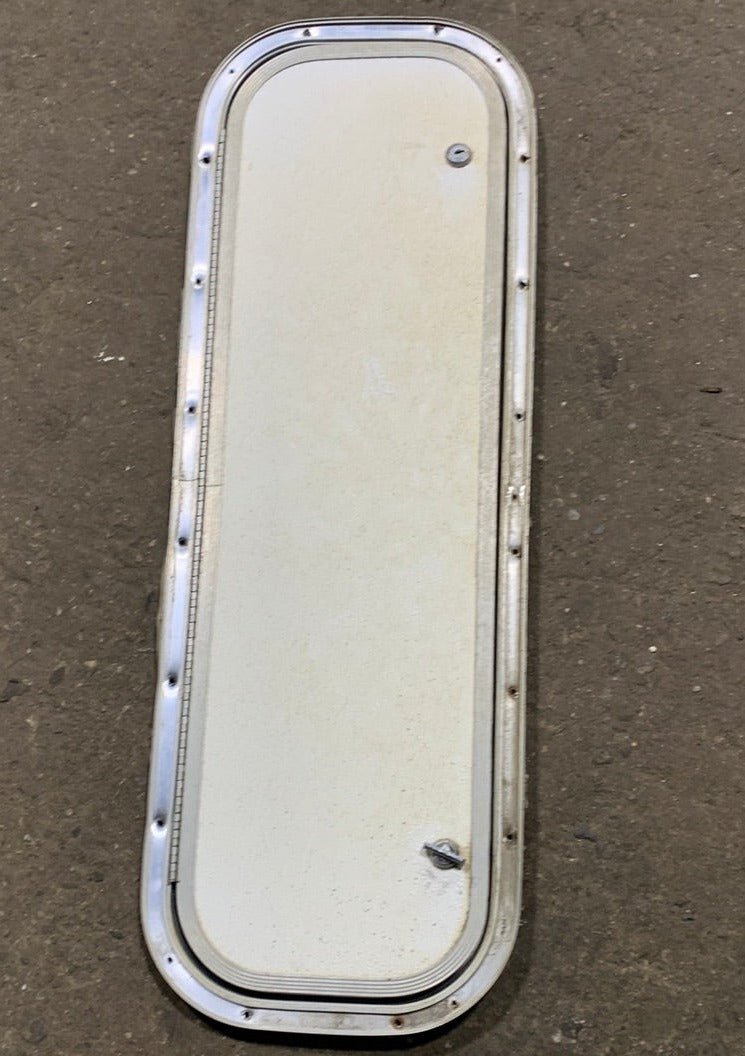 Used Radius Cornered Cargo Door 31 3/4" x 9 3/4" x 1/2"D - Young Farts RV Parts