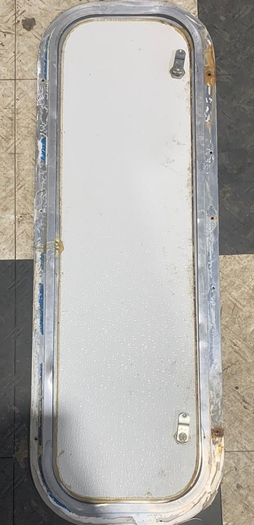 Used Radius Cornered Cargo Door 31 3/4" x 9 3/4" x 3/4"D - Young Farts RV Parts