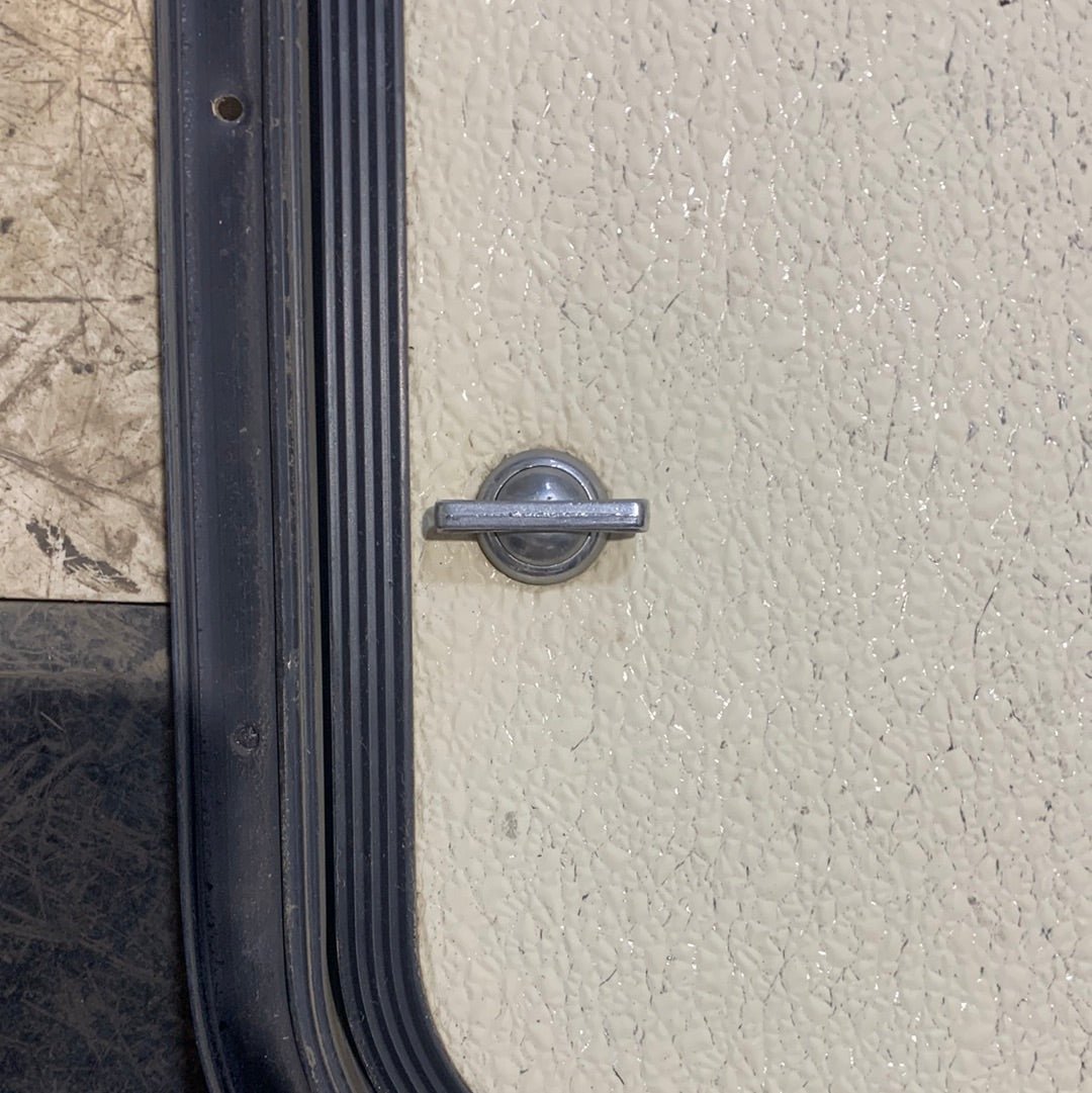 Used Radius Cornered Cargo Door 35 3/4" x 10 7/8" x 1/2"D - Young Farts RV Parts