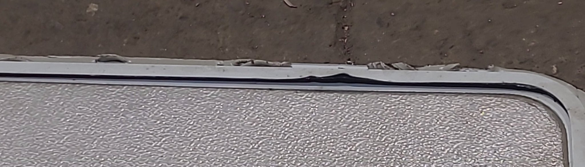 Used Radius Cornered Cargo Door 35 3/4" x 23 3/8" x 1/2" D - Young Farts RV Parts