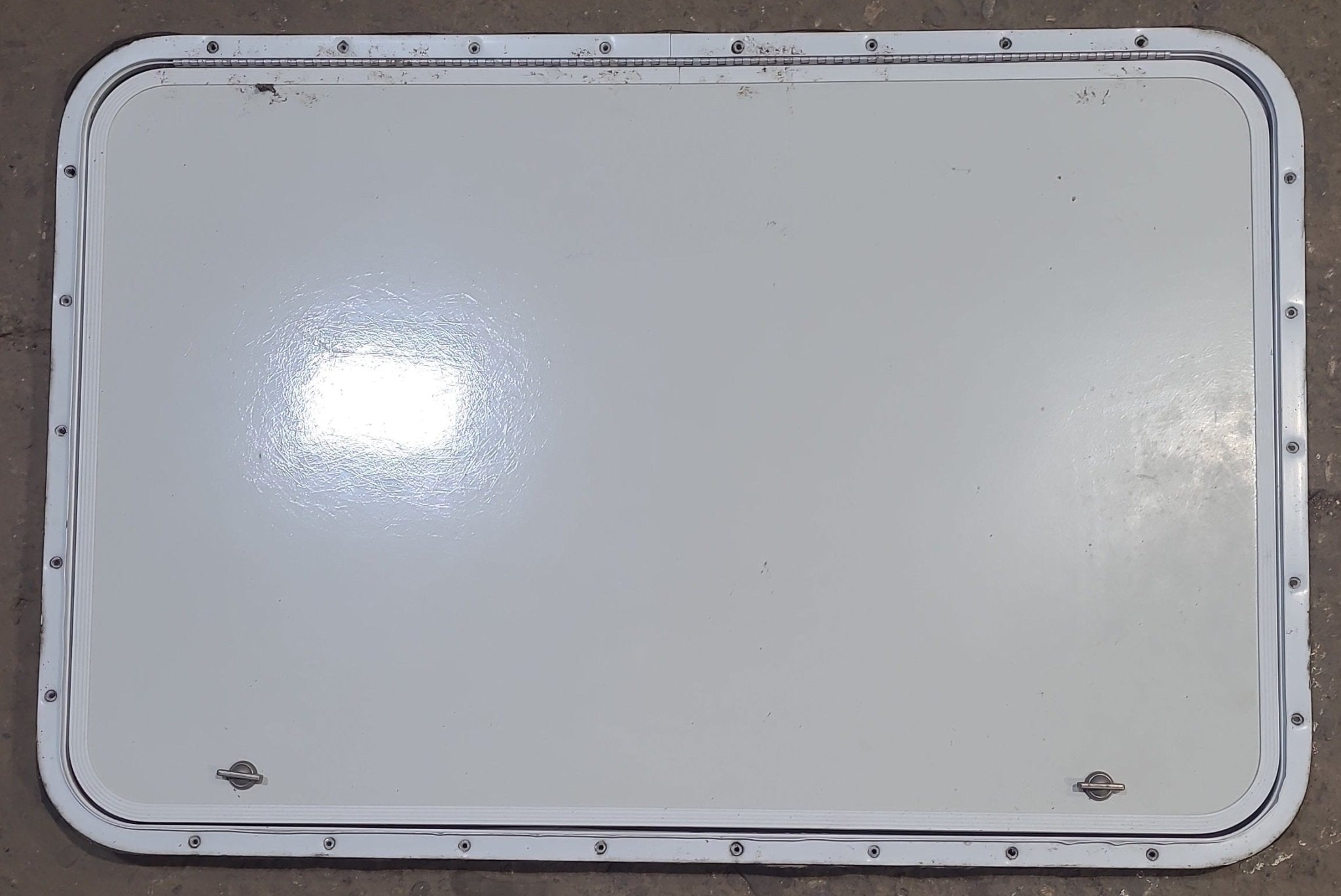 Used Radius Cornered Cargo Door 35 3/4" x 23 3/8" x 1/2" D - Young Farts RV Parts