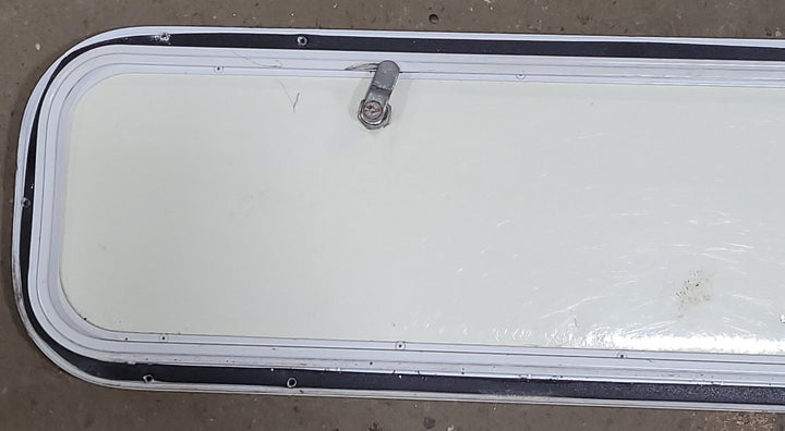 Used Radius Cornered Cargo Door 59 3/4" x 8 7/8" X 1/2" D - Young Farts RV Parts