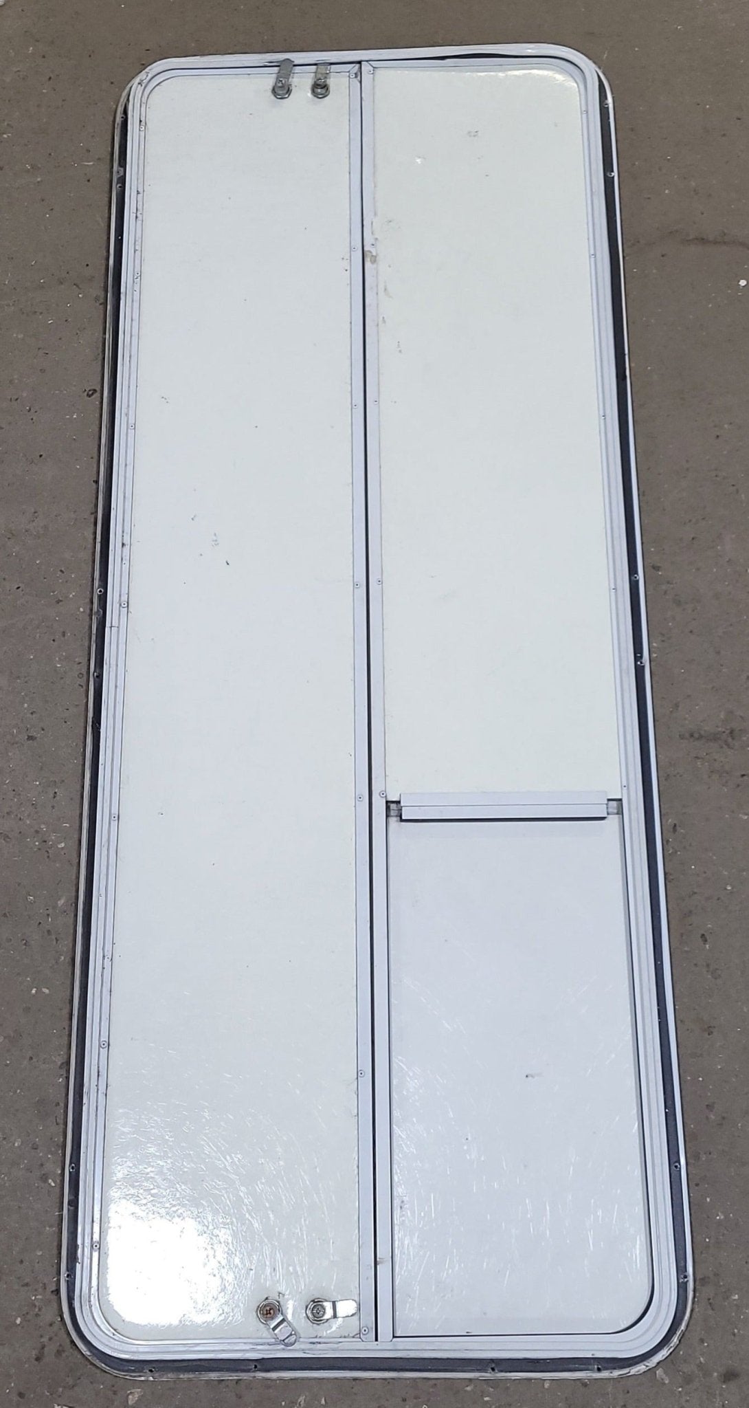 Used Radius Cornered Cargo Door 59 7/8" x 22 7/8" X 1/2" D - Young Farts RV Parts