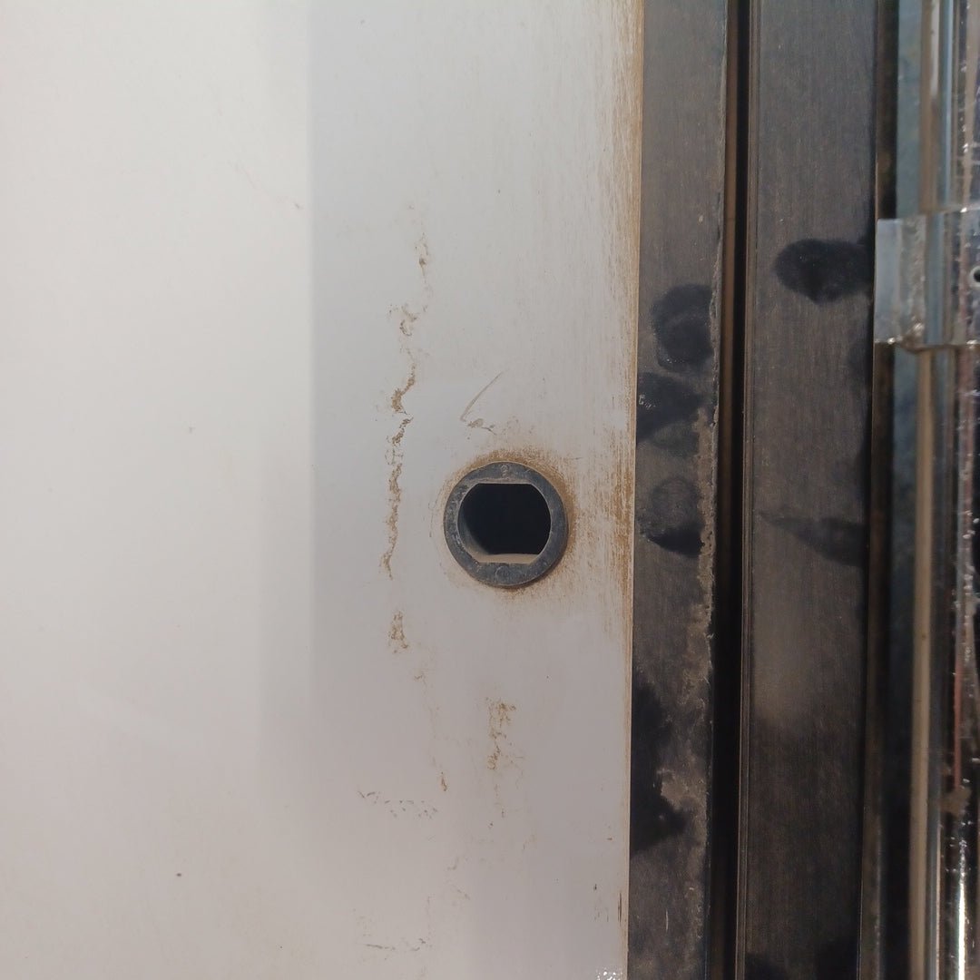 Used Radius Cornered Cargo Door 69 5/8" x 21 7/8" x 2" D - Young Farts RV Parts