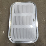 Used Retro NORCOLD 616009/ DOMETIC (P/N UNKNOWN for RM2214R) - Off White Vent Door with Silver Trim