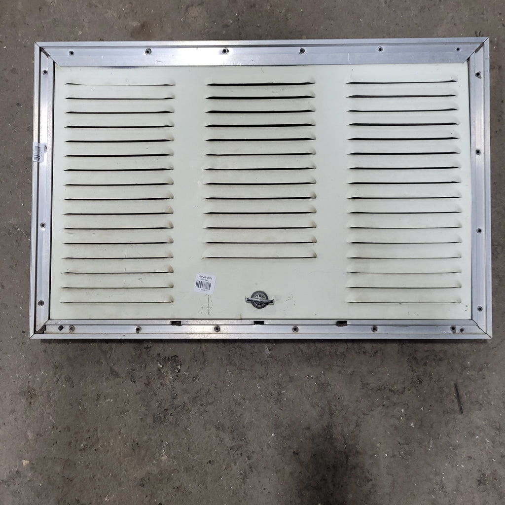Used Retro UNKNOWN- Off White Vent Door with Silver Frame - Young Farts RV Parts