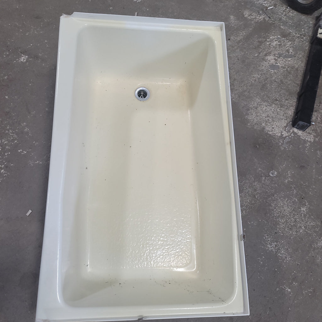 Used RV Bath Tub 40” x 24” Left Hand Drain - Young Farts RV Parts