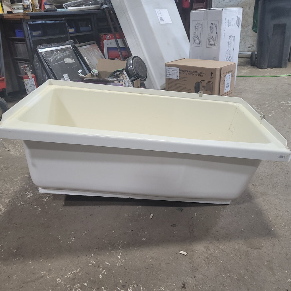 Used RV Bath Tub 40” x 24” Left Hand Drain - Young Farts RV Parts