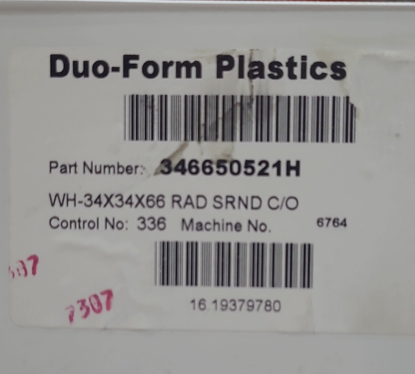 Used RV Bath Tub Surround 66" H x 34" - Young Farts RV Parts