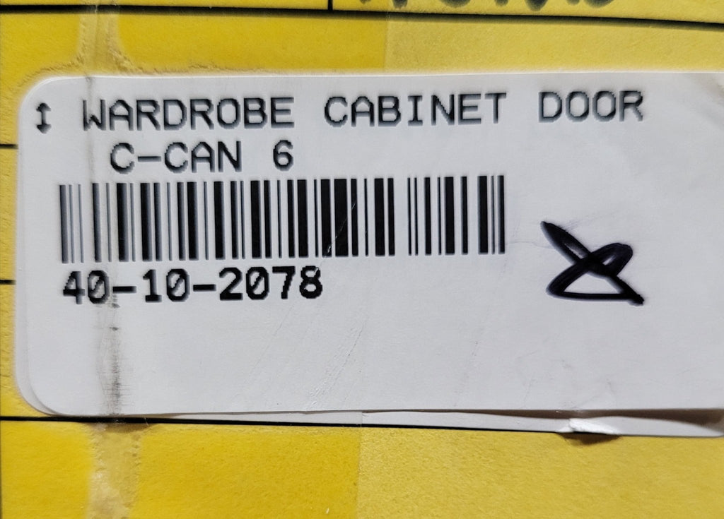 Used RV Cabinet/ Wardrobe Door 38 3/8" H X 20 5/8" W X 3/4" D - Young Farts RV Parts