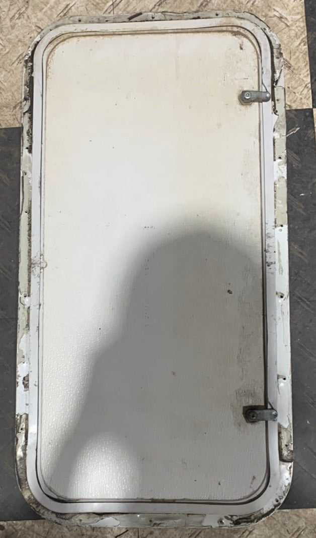 Used RV Cargo Doors 29 1/2" x 14 1/2" x 1" - Young Farts RV Parts