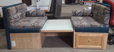 Used RV Dinette Set Complete With Table - Does not include table hardware.