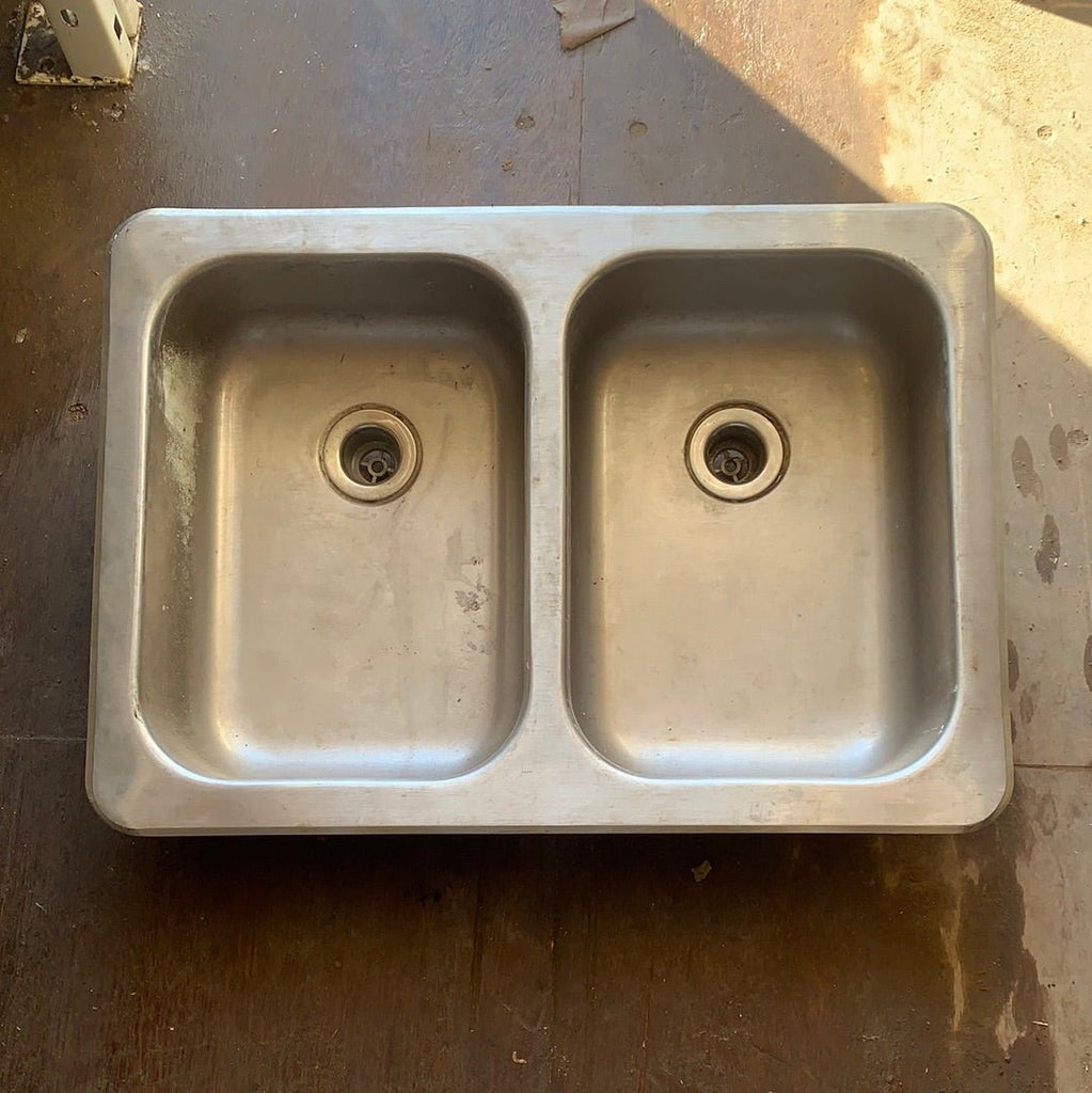 Used RV Double Kitchen Sink 24” w x 17” L - Young Farts RV Parts