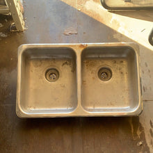 Load image into Gallery viewer, Used RV Double Kitchen Sink 26 3/4” w x 16” L - Young Farts RV Parts