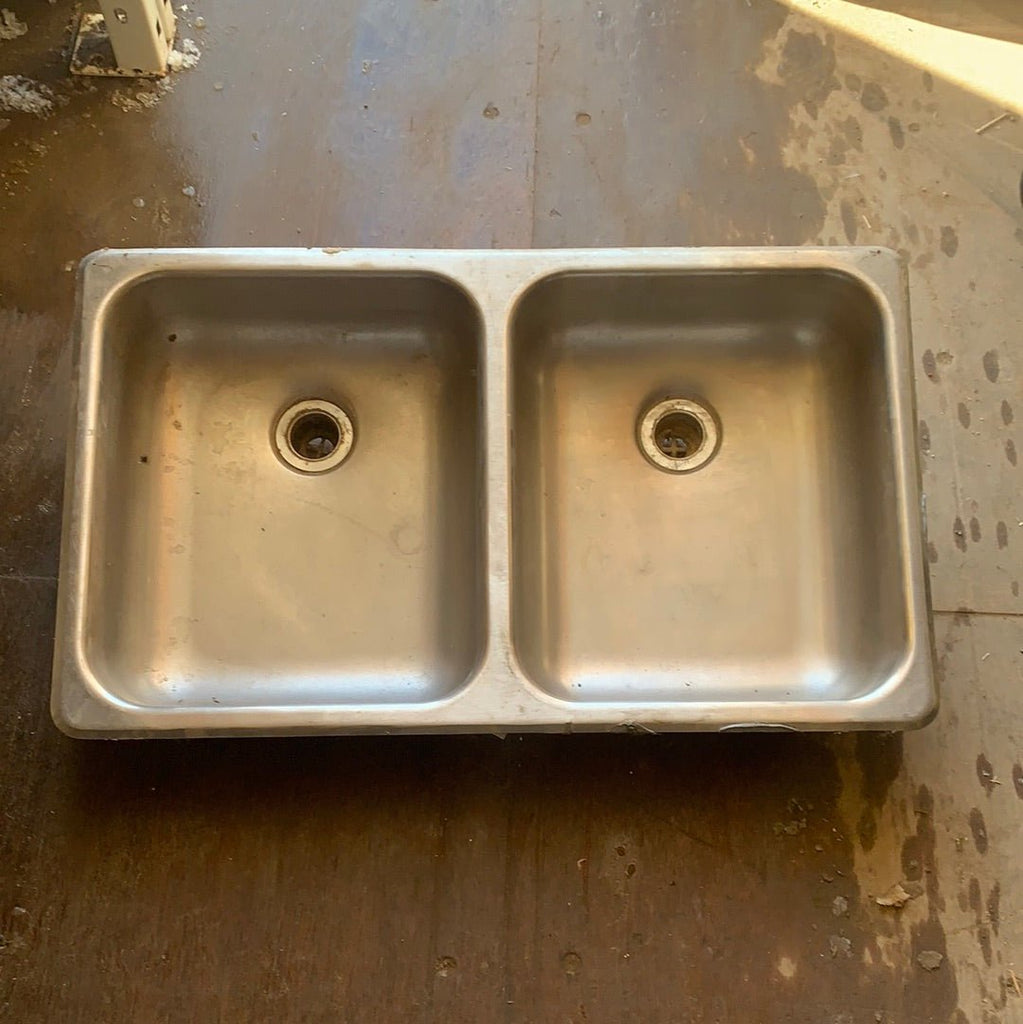 Used RV Double Kitchen Sink 27” w x 16” L - Young Farts RV Parts