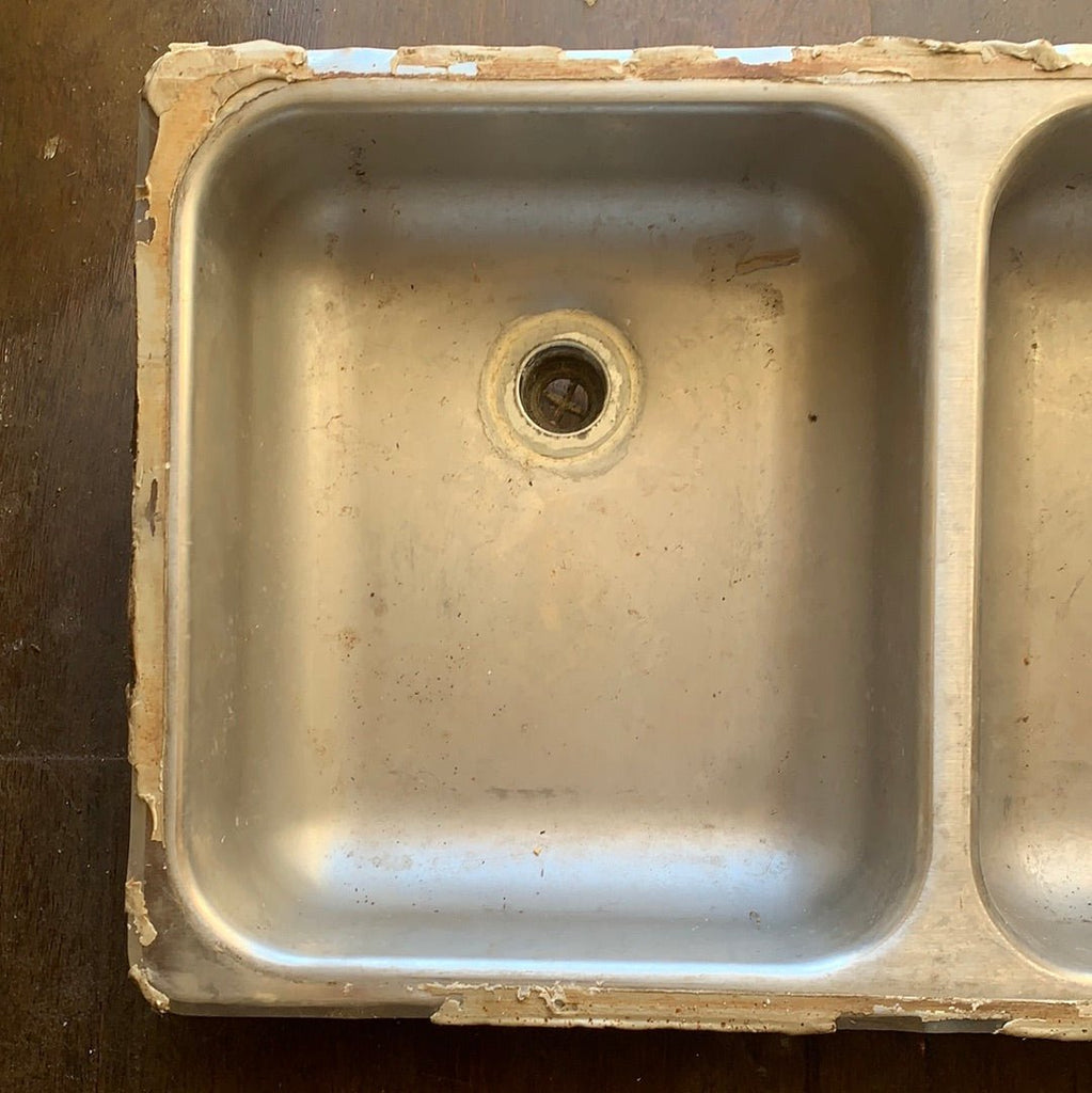 Used RV Double Kitchen Sink 27” w x 16” L - Young Farts RV Parts