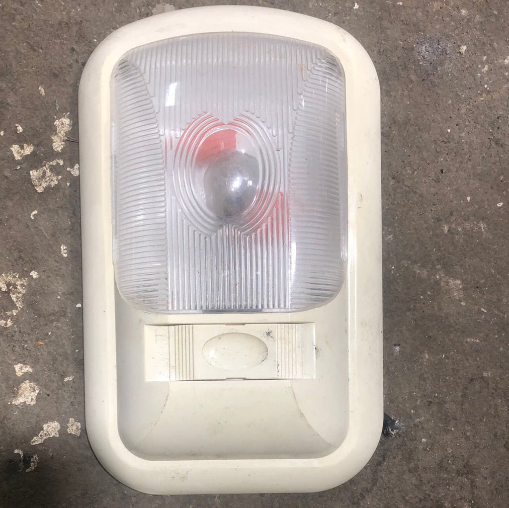 USED RV Interior Light Fixture *SINGLE* OFF-WHITE LR98156 - Young Farts RV Parts