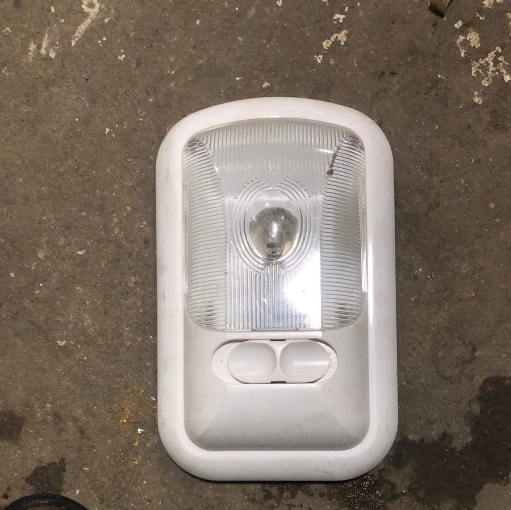 USED RV Interior Light Fixture *SINGLE* WHITE LR98156 - Young Farts RV Parts