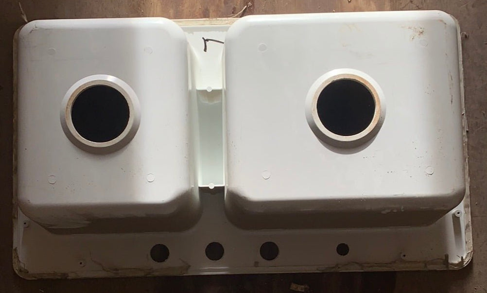 Used RV Kitchen Sink 33” W X 19” L - Young Farts RV Parts