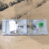 Used RV Light Fixture *DOUBLE* Off- White RV-IL22