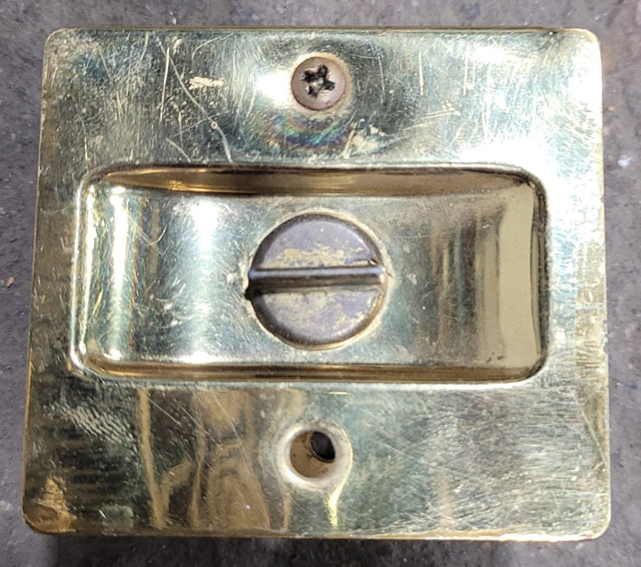 Used RV Pocket Door Brass Privacy Lock - Young Farts RV Parts