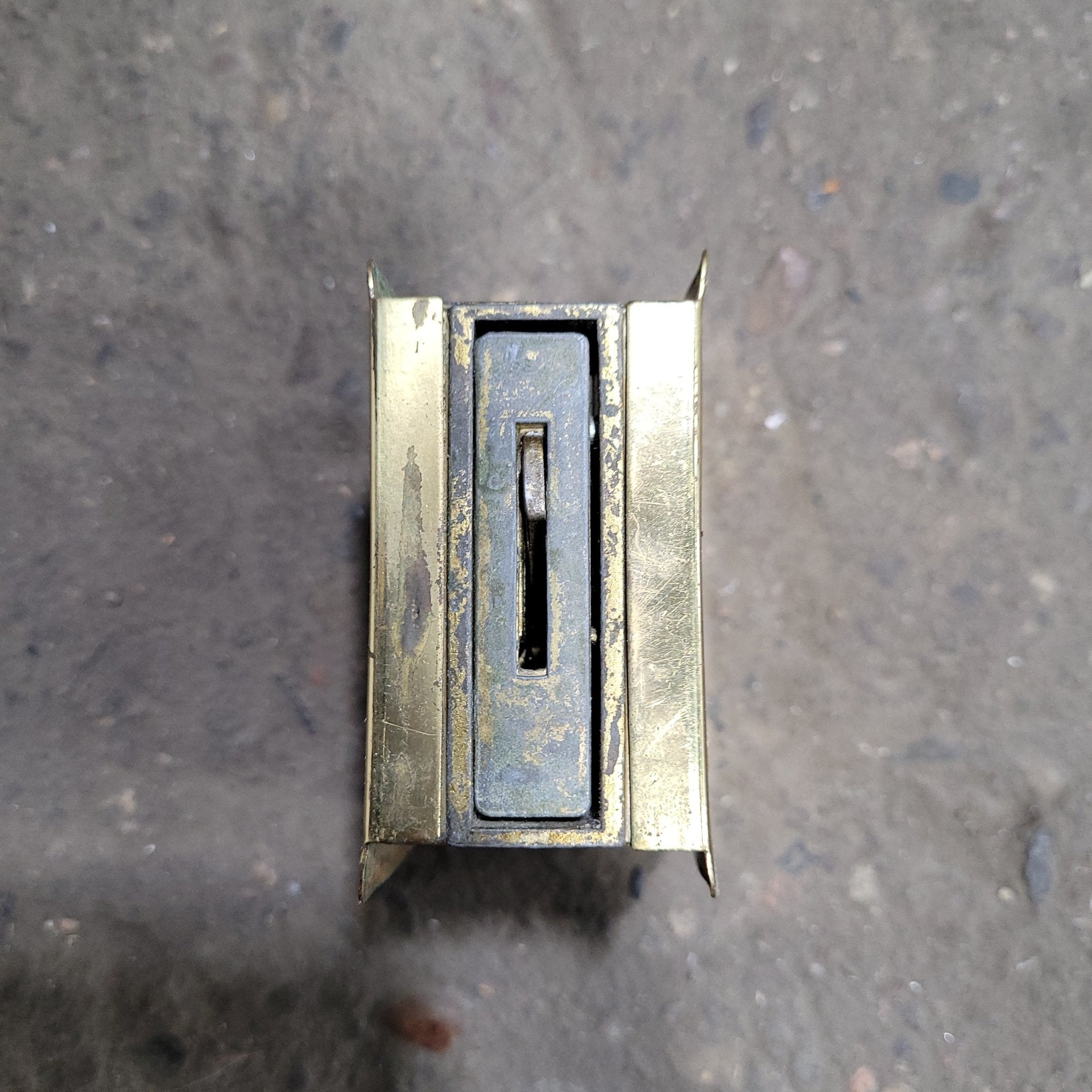 Used RV Pocket Door Brass Privacy Lock - Young Farts RV Parts