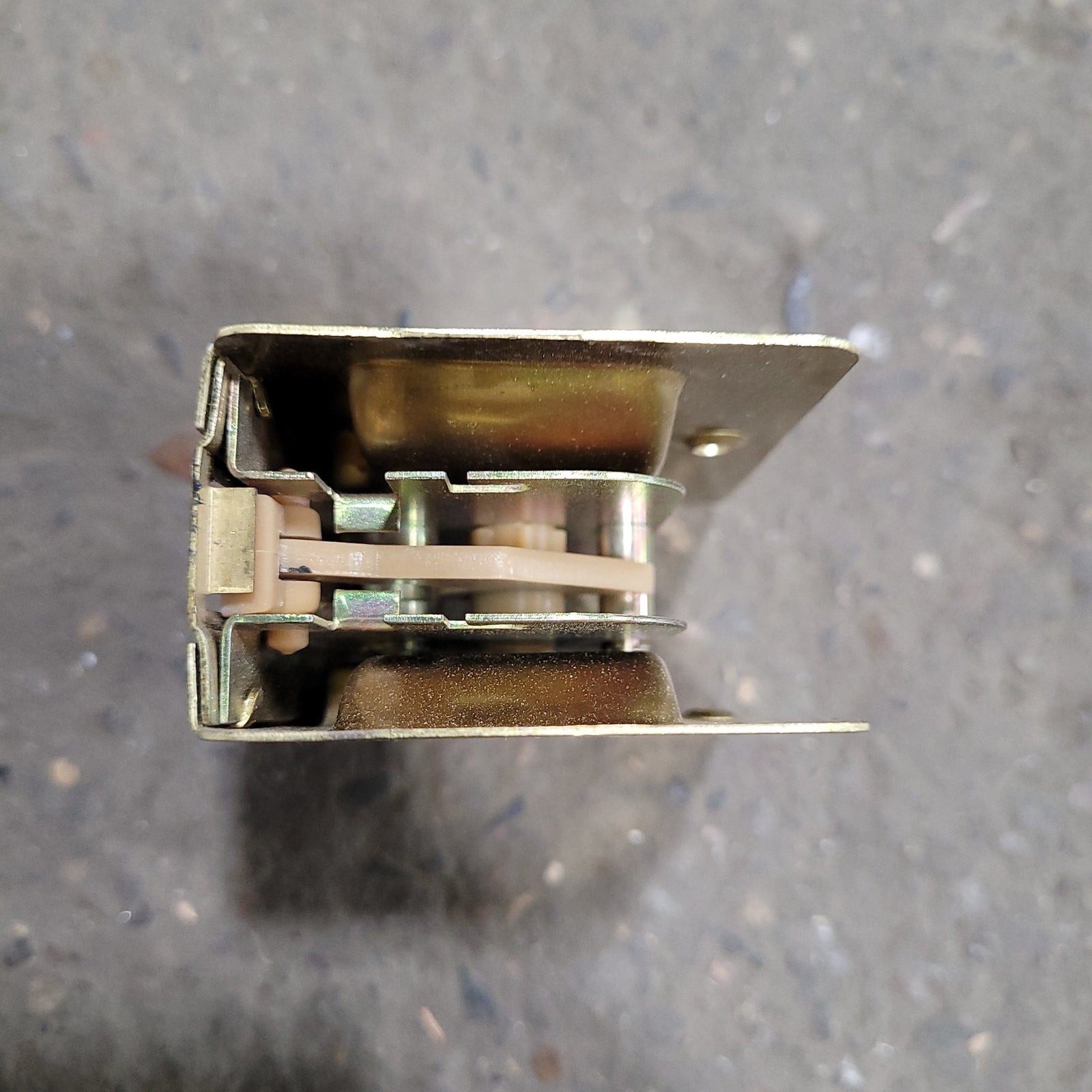 Used RV Pocket Door Brass Privacy Lock - Young Farts RV Parts