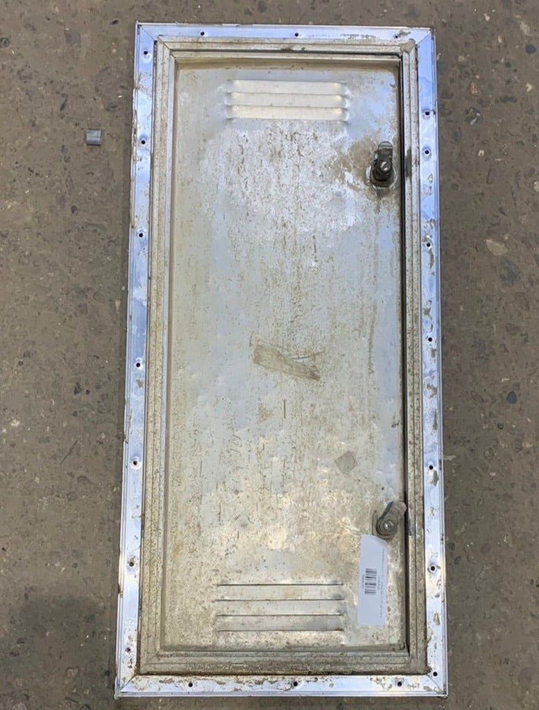 Used RV Radius Battery / Propane Cargo Door 10 7/8" x 26" x 5/8" D - Young Farts RV Parts