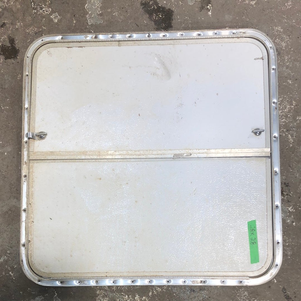 Used RV Radius Battery / Propane Cargo Door 28 x 28 - Young Farts RV Parts