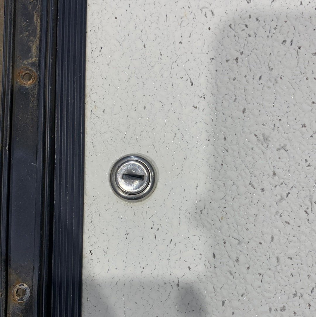 Used RV Radius Cargo / compartment Door 19 3/4 x 10 3/4 x 1/2