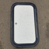 Used RV Radius Cargo / compartment Door 19 3/4 x 10 3/4 x 1/2