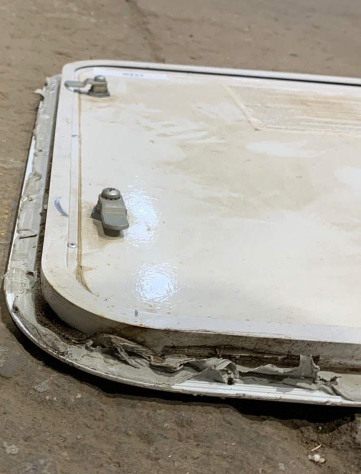 Used RV Radius Cargo / compartment Door 29 3/4
