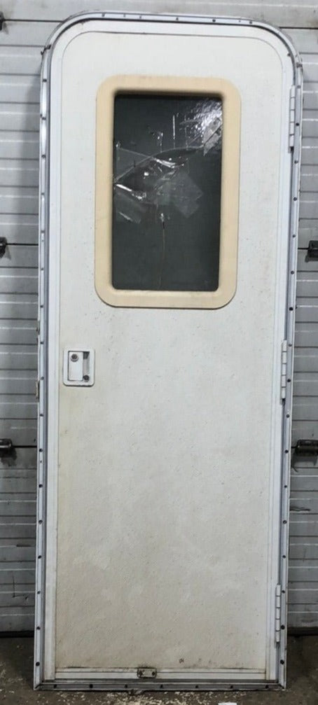 Used Rv Radius Entry Door 25 1/4 x 71 1/2 - Young Farts RV Parts
