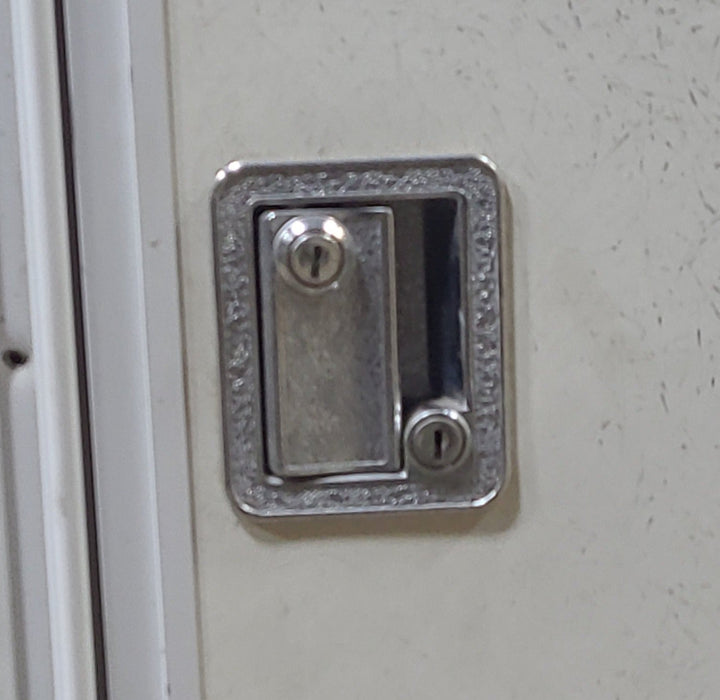 Used RV Radius Entry Door 29 1/2" W x 72" H - Young Farts RV Parts